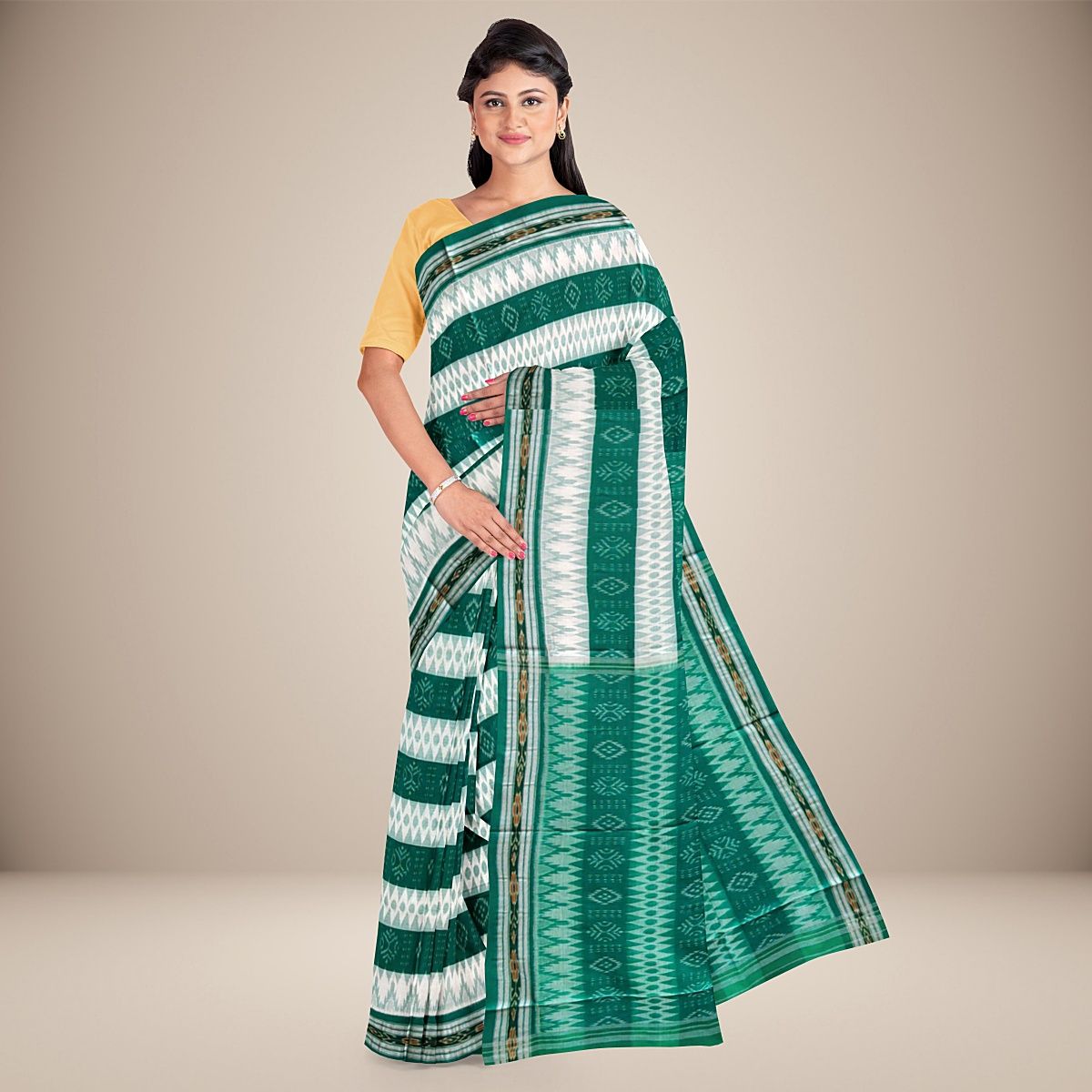 Traditional Nuapatna Cotton Saree