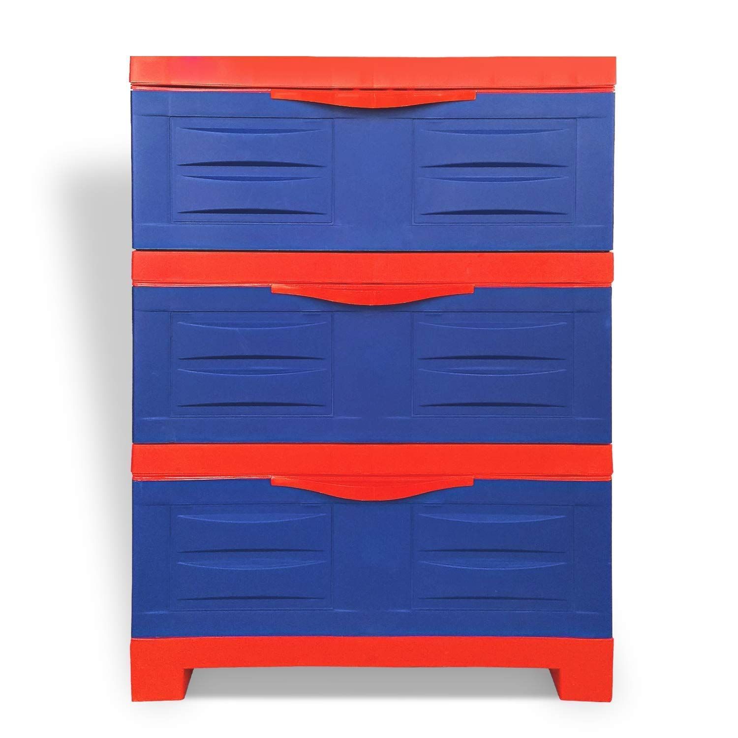 Supreme Furniture Fusion DR 03 Multipurpose Dust and Waterproof 3 Layer Drawer Virgin Plastic Cupboard/Almirah for Home, Living Room, Kids