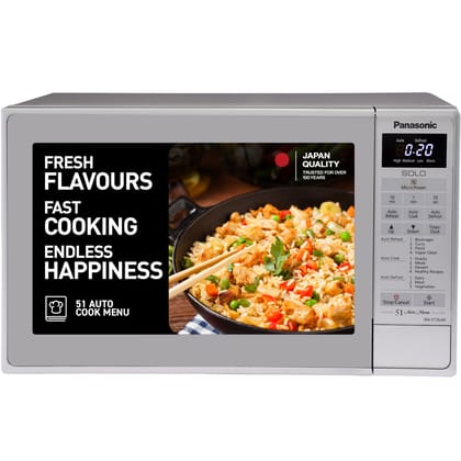 Panasonic 20L Solo Microwave Oven (NN-ST26JMFDG, Silver, 51 Auto Menus) Panasonic 20L Solo Microwave Oven (NN-ST26JMFDG, Silver, 51 Auto Menus) - Silver / 20 L