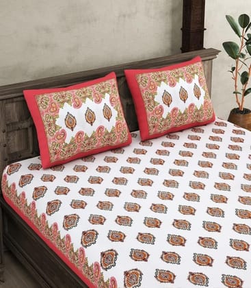 Traditional Block Print Bedsheet Set Traditional Block Print Bedsheet Set