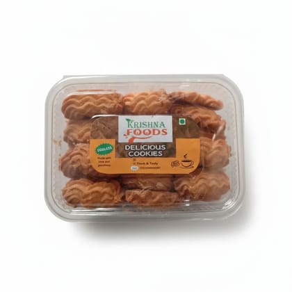 Krishna Foods Delicious Cookies - 100 gm - One plastic tray pack containing cookies