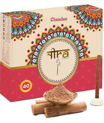 Nira Fragrances Incense Dhoop Sticks Chandan 40 Pieces ( Pack of 1 )