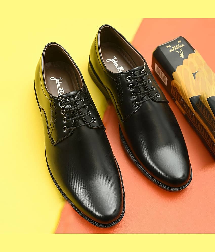 John Karsun - Black Men's Derby Formal Shoes