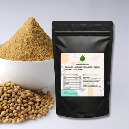 Organic Coriander Powder (Dhaniya Powder) - 250g Organic Coriander Powder (Dhaniya Powder) - 250g