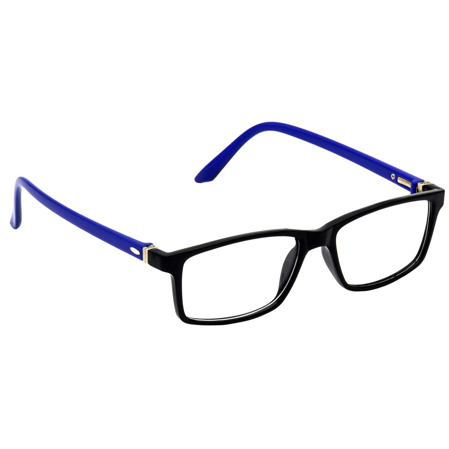Hrinkar Plastic Full Rim Rectangle stylish eyeglasses Men & Women - HFRM-BK-BU-11