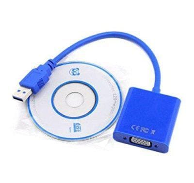 USB 3.0 to VGA Multi-display video converter External Cable Adapter for Windows 7/8 (Blue/Black) USB 3.0 to VGA Multi-display video converter External Cable Adapter for Windows 7/8 (Blue/Black)