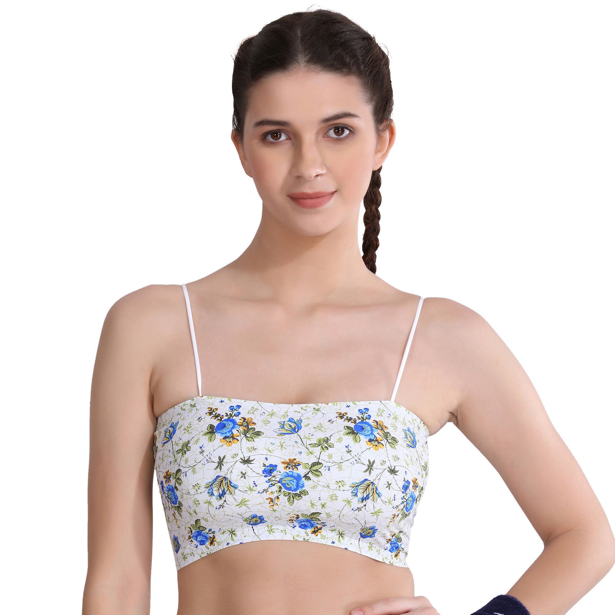 Strappy Girls Seamless Print Bustier