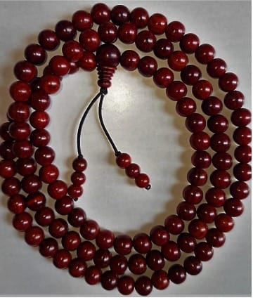 10 MM Red Sandal Jap Mala