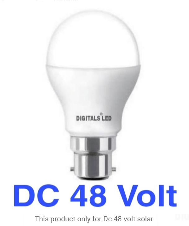 9W DC 48 volt solar LED bulb