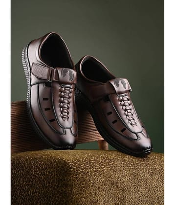 Rising Wolf - Brown Men's Sandals