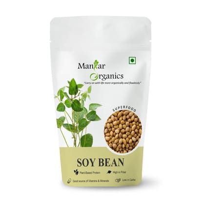 ManHar Organics Soybeans Nuts (Soya Bean) 250gm | High-Protein, Non-GMO, and Natural Snack for Healthy Living ManHar Organics Soybeans Nuts (Soya Bean) 250gm | High-Protein, Non-GMO, and Natural Snack for Healthy Living