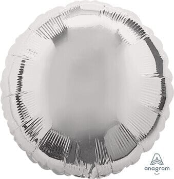 Metallic Silver Round Balloons 18"
