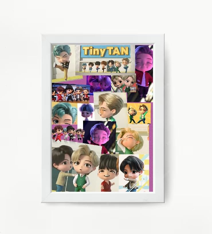NOKKES Bts Army Bangtan Boy V suga J-Hope Jungkook Jin Jimin Rm 5X7 Inch Size Photo Frame Photo Home Office_AQW308