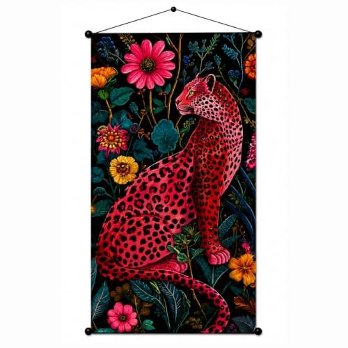 Wall Hanging | Floral Animal Wall Decor | Modern Botanical Jungle Wall Art for Living Room, Bedroom, Office & Home