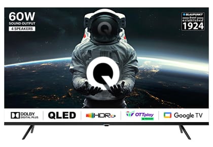 Blaupunkt 139 cm (55 inches) Quantum Dot Series 4K Ultra HD QLED Google TV 55QD7020 (Black) Black