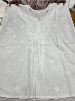 Pure cambric kaftan top.