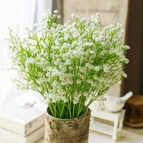 Artificial Baby’s Breath Flowers (Gypsophila) Bouquet for Gifting, Home Decor, Bedroom, Table Centerpiece, DIY
