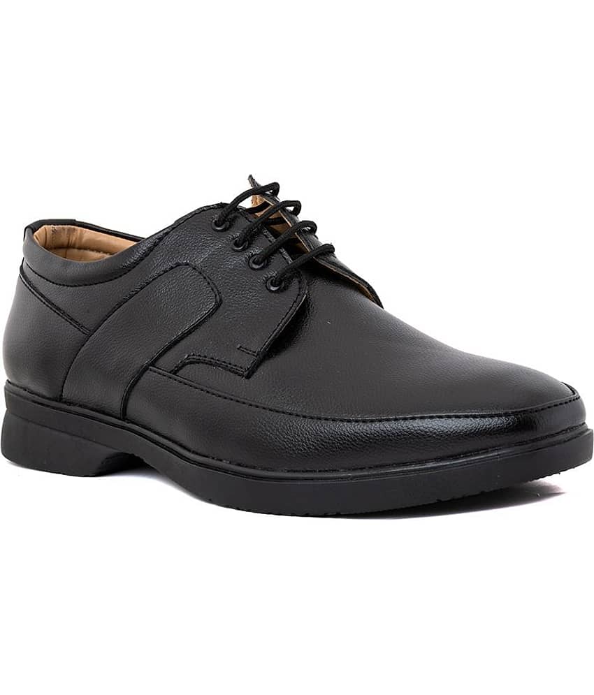 KHADIM Black Men's Derby Formal Shoes