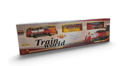 Train Toy World Battery Operated Toy Train Set, 27 Pcs