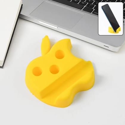 Apple-Shaped Mobile Stand with Pen Holder  Dual Function Desk Organizer