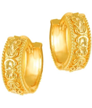 VIVASTRI Golden Clip-Ons Earrings ( Pack of 1 )