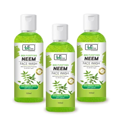 LEvee Neem Purifying Facewash for Men & Women. Pack of 3 | Face Wash (300 ml) LEvee Neem Purifying Facewash for Men & Women. Pack of 3 | Face Wash (300 ml)