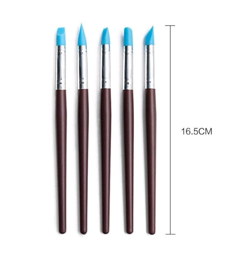 Silicon Brush For Resin, Sculpture, Pottery Clay - Shaping Carving Tool