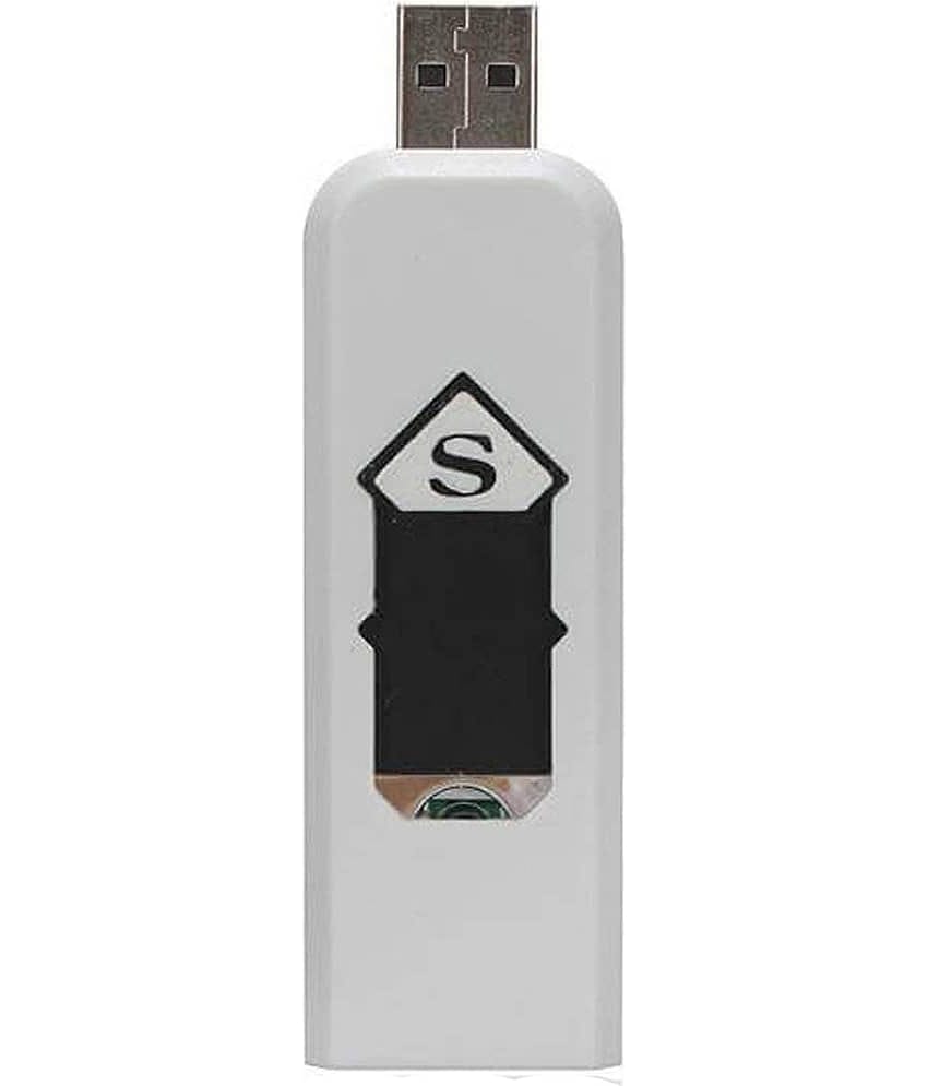 Bentag White USB Lighter ( Pack of 1 )