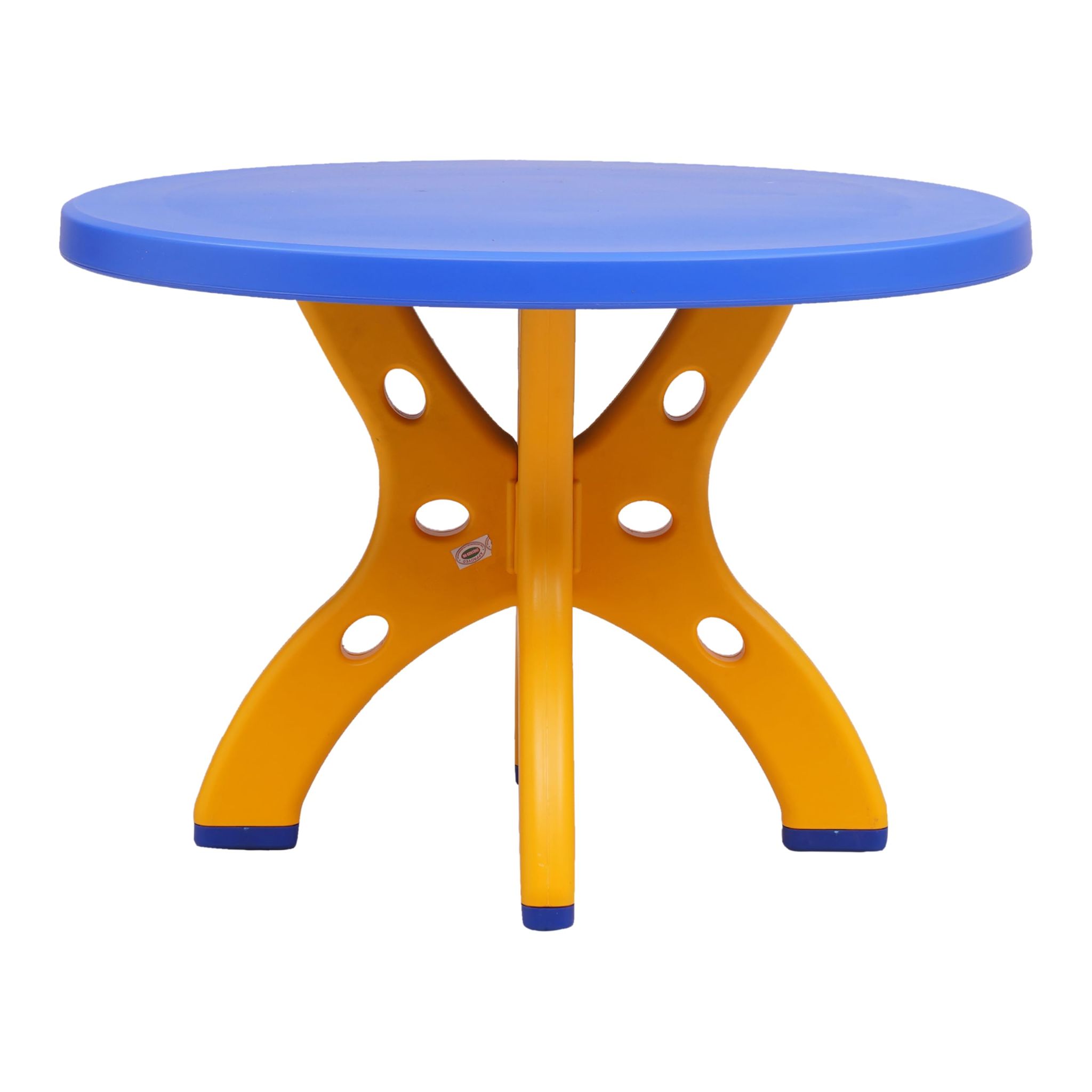 Supreme Furniture Globe Plastic Baby Stylish Table for Home, School, Study Room, Kindergarten, Playroom and Library-(Blue-Yellow, Set of 1 Piece)