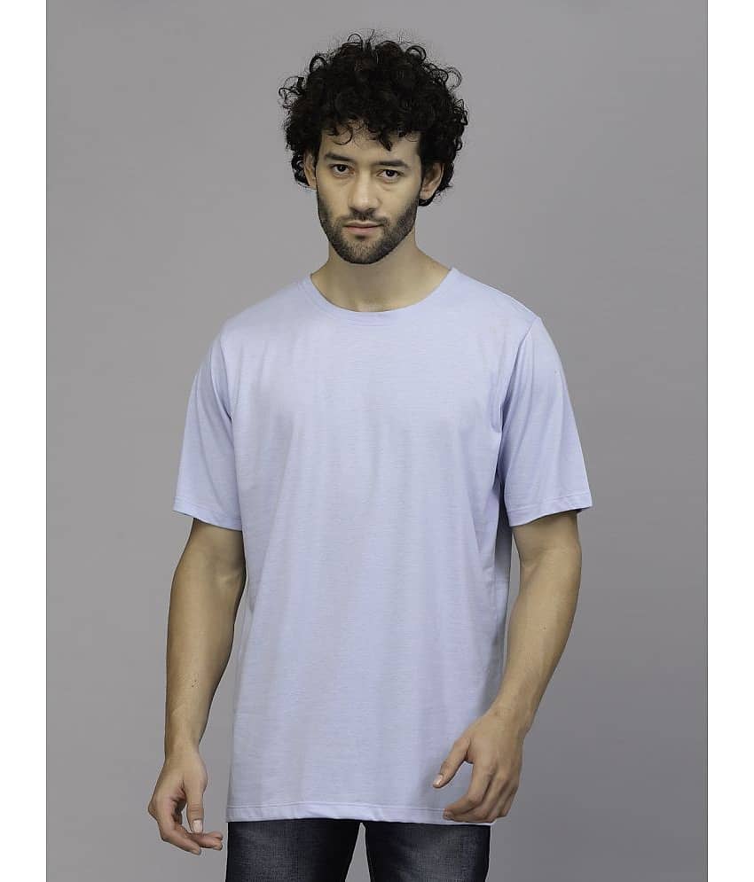 Rigo Pack of 1 100% Cotton Oversized Fit Men's T-Shirt ( Light Blue )