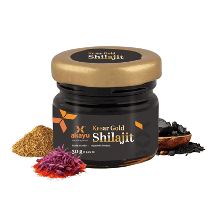 Akayu Kesar Gold Shilajit for Energy & Stamina