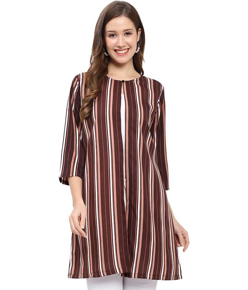 GALWIZ Crepe Shrugs - Brown Single