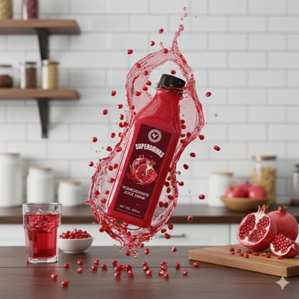 SUPERDRINKS Pomegranate Juice | 200ml Single Serve Bottle|100% Pure Fruit Juice| Antioxidant Rich, Ready to Drink, Liquid Form (Pack of 6) SUPERDRINKS Pomegranate Juice | 200ml Single Serve Bottle|100% Pure Fruit Juice| Antioxidant Rich, Ready to Drink, Liquid Form (Pack of 6)