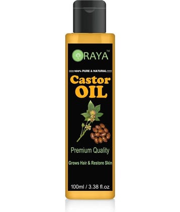 ORAYA 100% Pure & Natural Organic Cold Pressed Castor Oil Hair Oil 100 ml