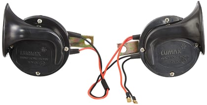 Lumax 055-HRA-W WINDTONE HORN 90MM 12V (SET)-Universal 4W