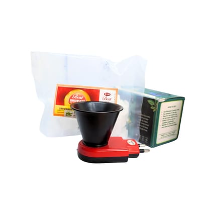 PNC-Pavitram Nature Care Presents Set of Premium Electric Camphor Diffuser with Best Bhimseni Campher Flakes100gms.