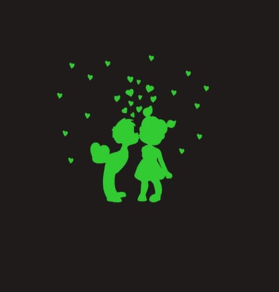 DreamKraft Glow in The Dark Galaxy of Stars Radium Stickers(Green, 20 cm X 25 cm)