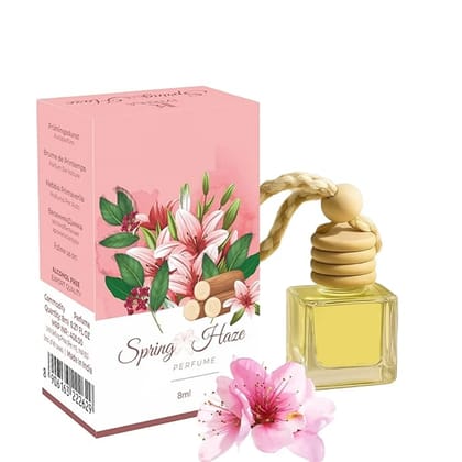 Spring Haze Hanging Car Perfume 8ML Premium Essential Oil Car Freshener with Wooden Diffuser Cap Spring Haze Hanging Car Perfume 8ML Premium Essential Oil Car Freshener with Wooden Diffuser Cap