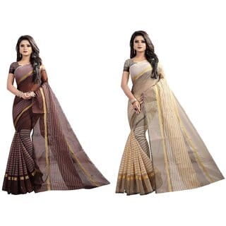 SVB Saree Multicolour Art  Silk Saree With Blouse Piece