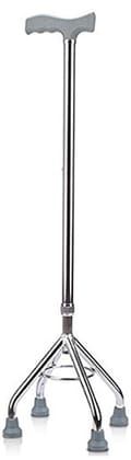 TAN45 Walking Stick with 4 Legs (Quadripod) | Adjustable Height Aluminium Walking Stick for Old People | Heavy Duty & Portable Walking Aid for Seniors & Medical Recovery Use