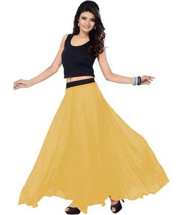 Sttoffa Georgette A-Line Skirt - Brown