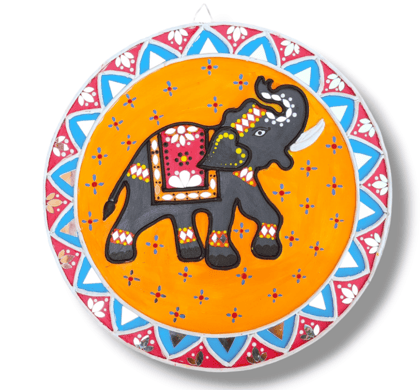 Aarya ovation Lippan art wall hanging for home decoration /living room/kids room / garden décor.Elephant