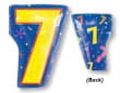 NUMBER 7 BALLOON 18"