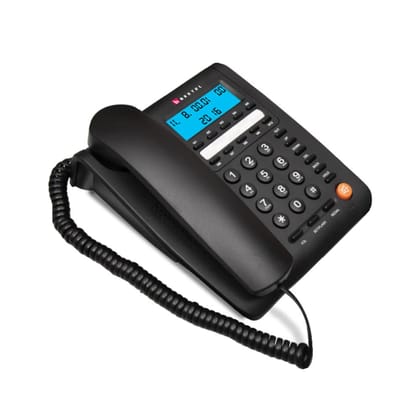 Beetel M59N Caller ID Corded Landline Phone with 16 Digit LCD Display & Adjustable contrast,10 One Touch Memory Buttons,2Ways SpeakerPhone,Music On Hold,Solid Build Quality,Classic Design(Black)(M59N) Beetel M59N Caller ID Corded Landline Phone with 16 D
