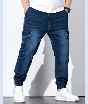 Eyebogler Dyed Men's Jeans - Navy Blue ( Pack of 1 )