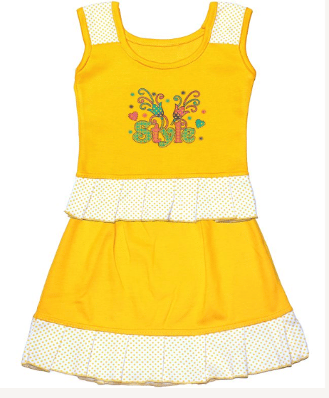 Baby Girl's Midi Dress - Pack of 2 ( Tops & Skirt ) ( 1 Years ) Yellow