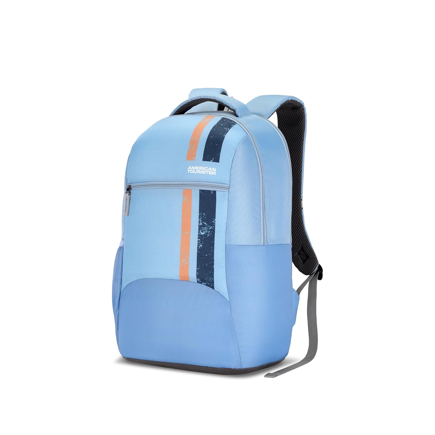 Zevo Daypack | 25L High School & Everyday Backpack | 2.5 Compartments | Lightweight & Stylish Bag for Men & Women | Blue | 1 Year Global Warranty