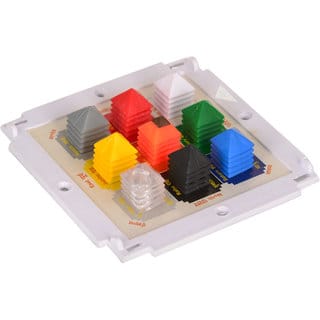 KESAR ZEMS Multicolor Navgrah Shree Yantra Tower Pyramid  Plate-Yantra Progress Yantra  For Healing, Energy Balancing (1