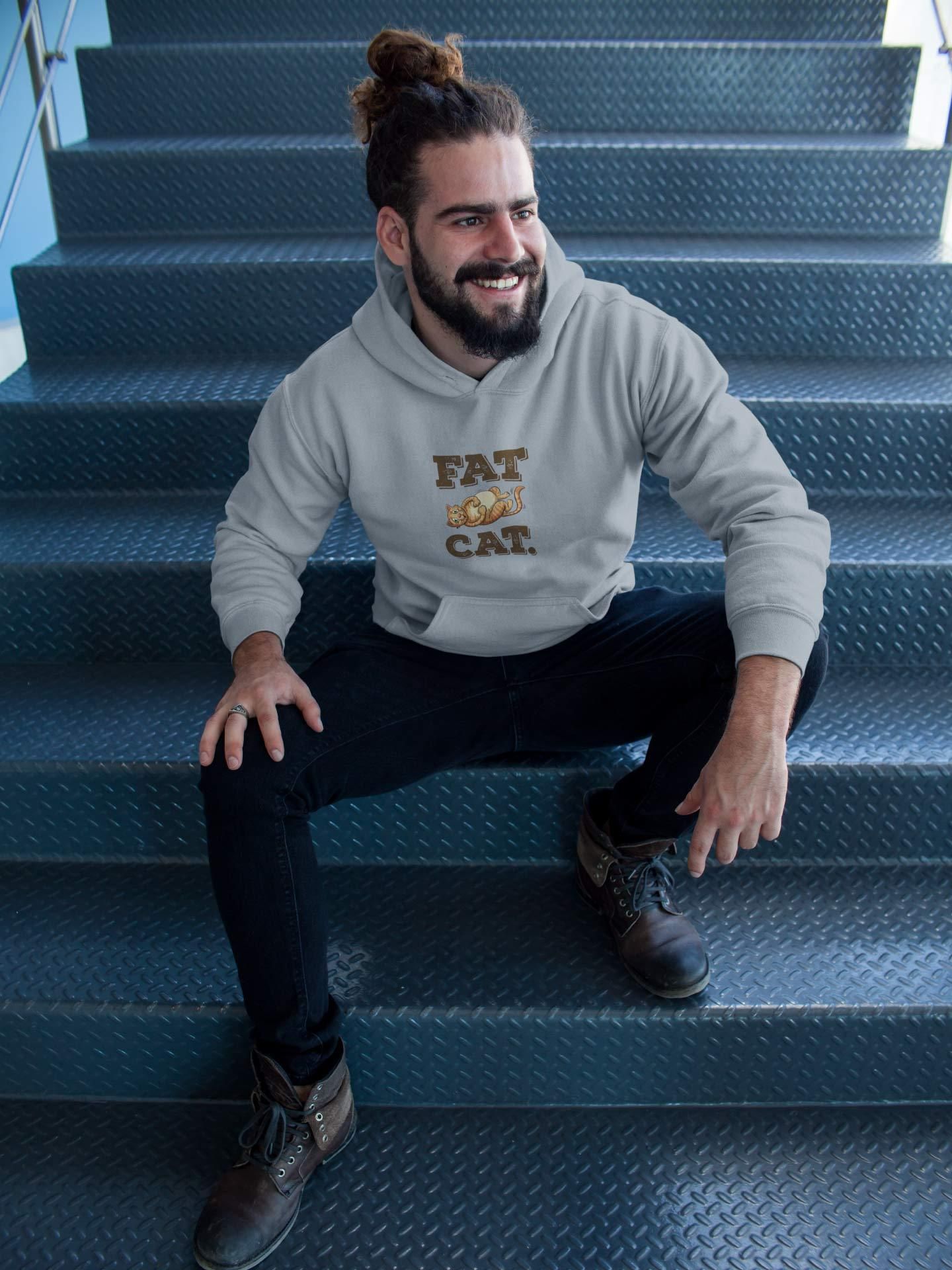 Hoodie (Men) - Fat Cat (6 Colours)