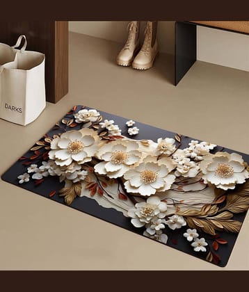 mahek accessories Set of 1 Anti-skid Rubber Door Mat ( 60 X 40 cm ) Multi